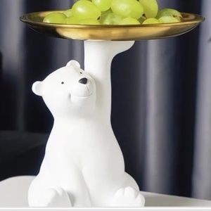 New Polar Bear Sculptures Jewelry Storage And Tray